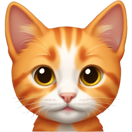 Orange kitten emoji