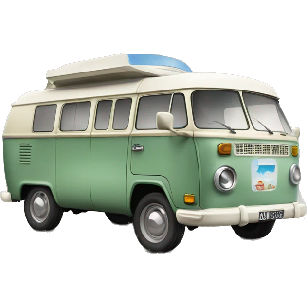 Vintage camper van emoji