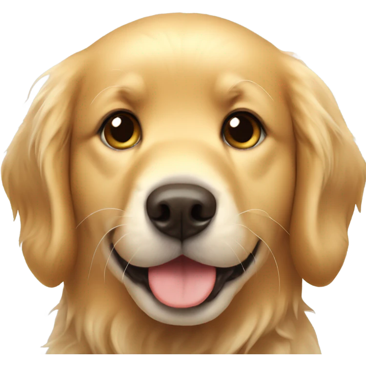 Cute golden retriever emoji