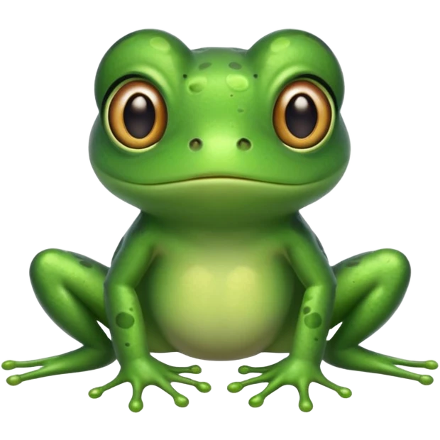Thin frog with frog body emoji