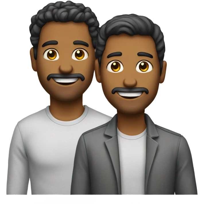 Dos mejores amigos hombres  emoji