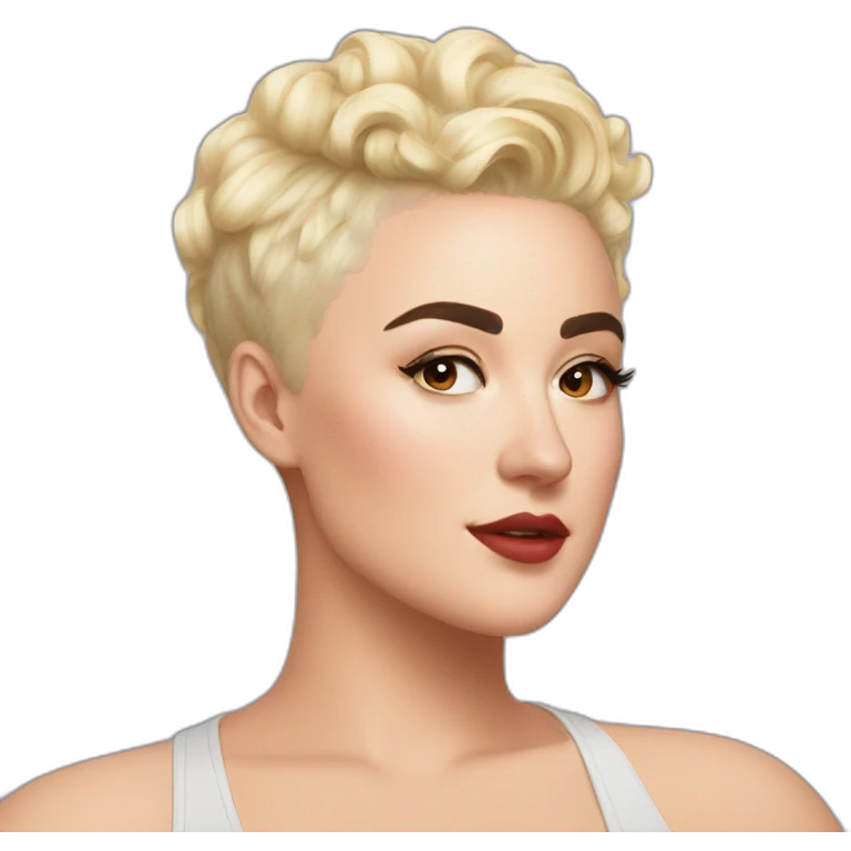 Stefania Ferrario blonde hair emoji