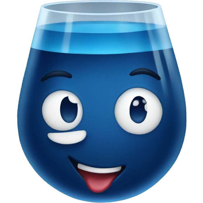 dark blue drink emoji