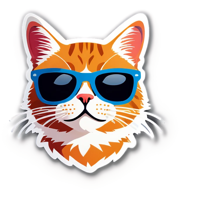 Cat with sunglasses emoji
