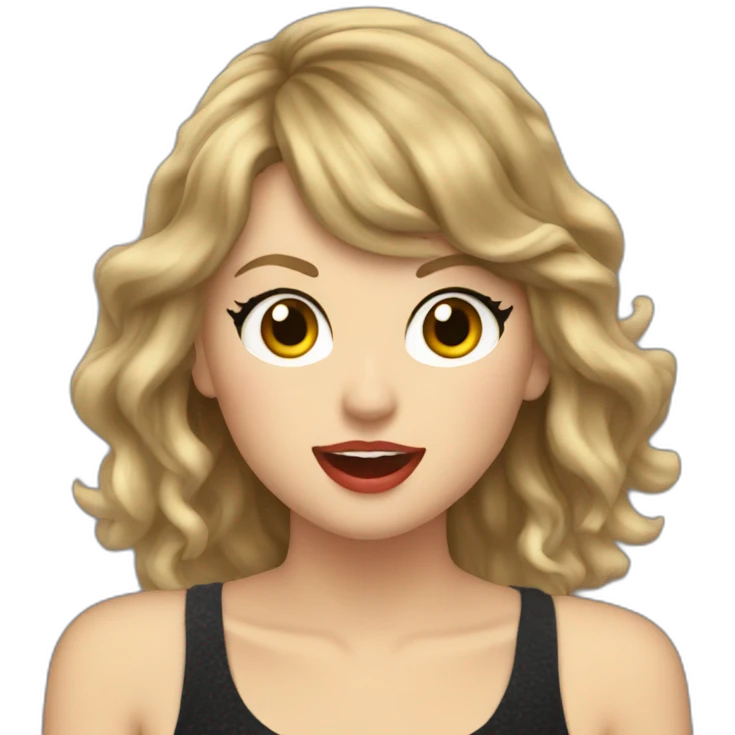 Taylor Swift singing emoji