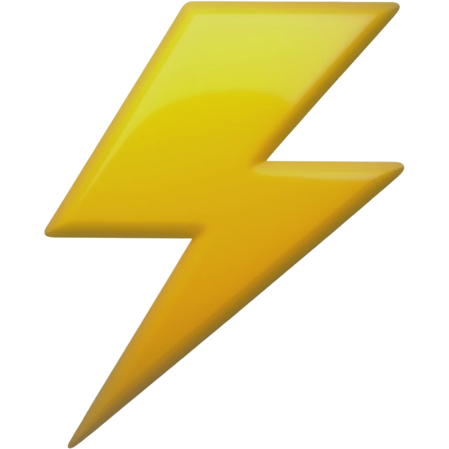 éclair de vitesse emoji