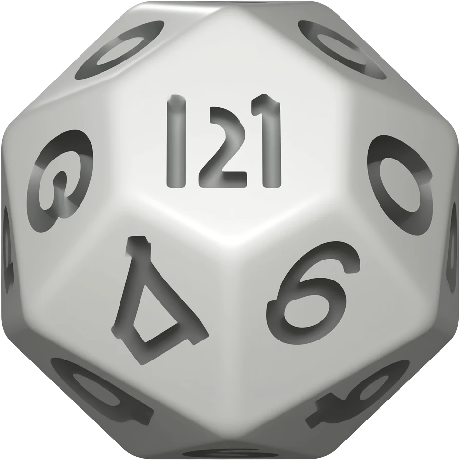 20 sided dice emoji
