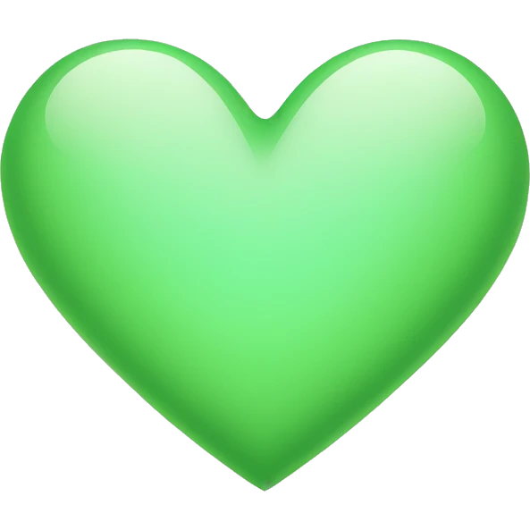 Light green heart  emoji