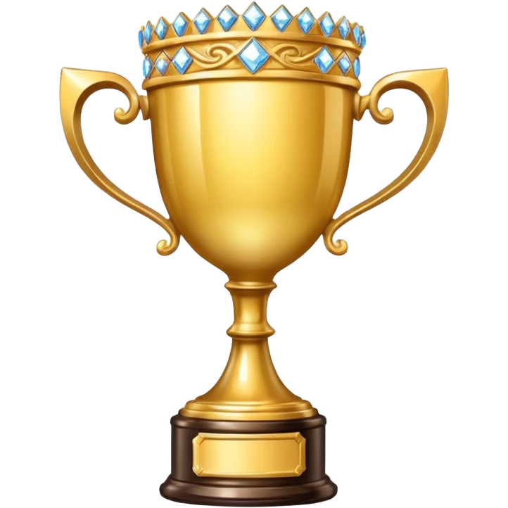 Trophy Cup made of brilliants emoji