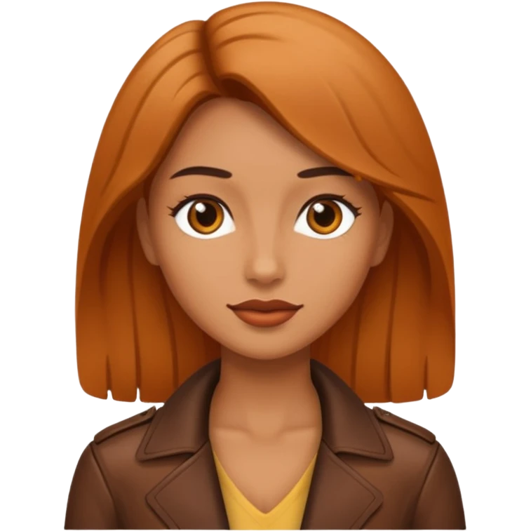 Women with leather skin emoji