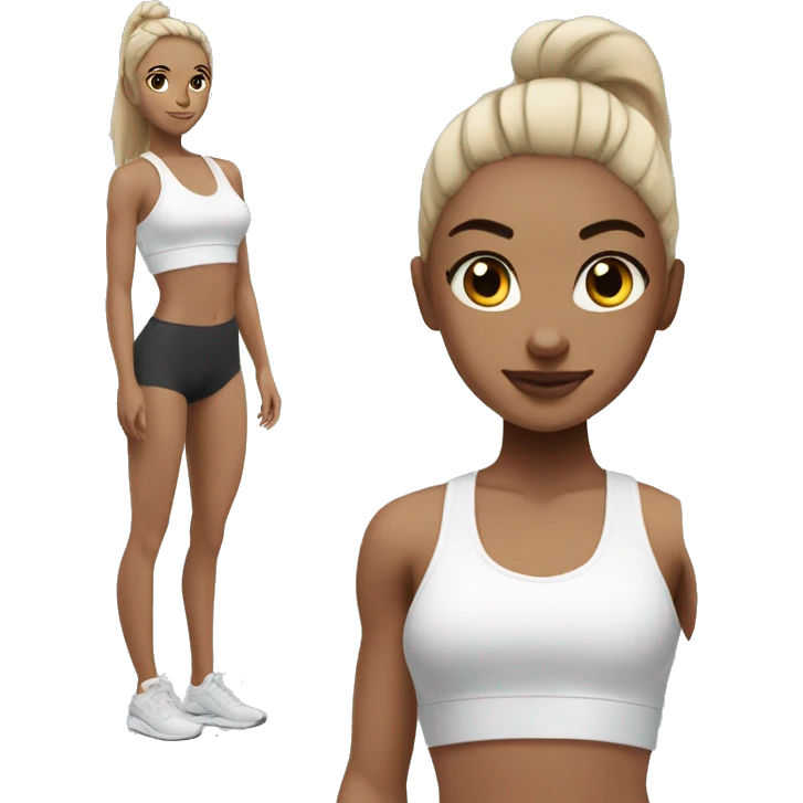 White Gymshark girl  emoji
