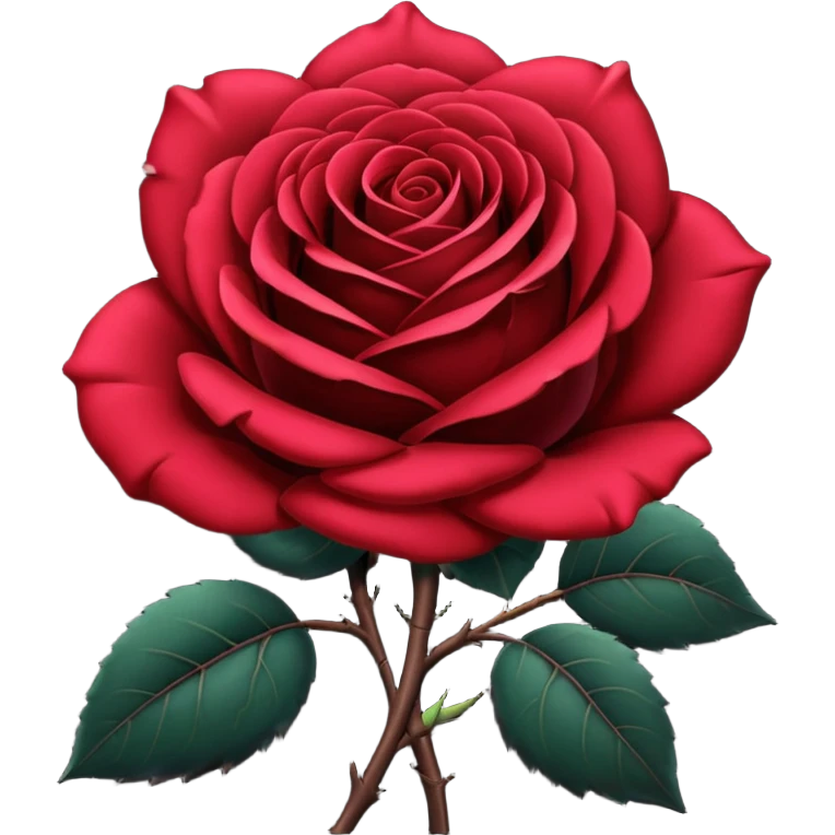 black rose, without green leaves, just flower emoji