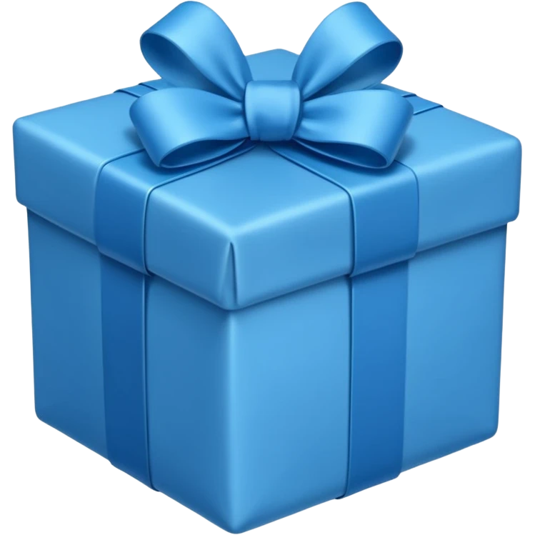 Blue present emoji