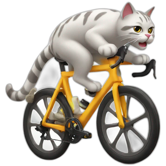 Bike race cat emoji