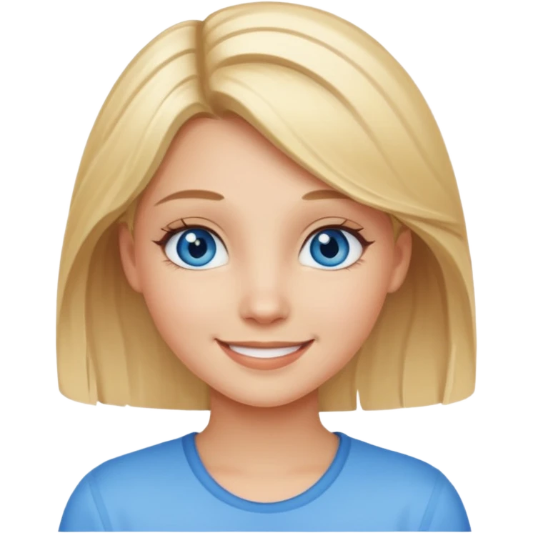 girl with blond hightlight  emoji emoji