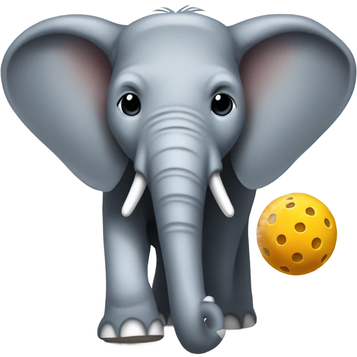 Elephant pickleball emoji