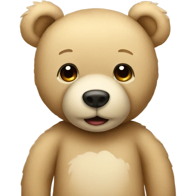 beige teddy bear emoji