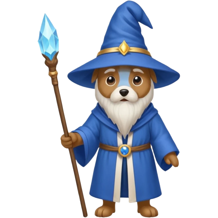 Dog wizard emoji