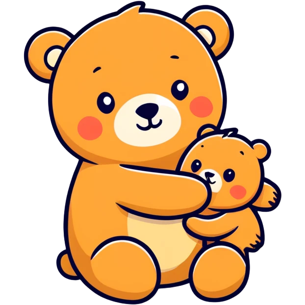 Bear hug emoji