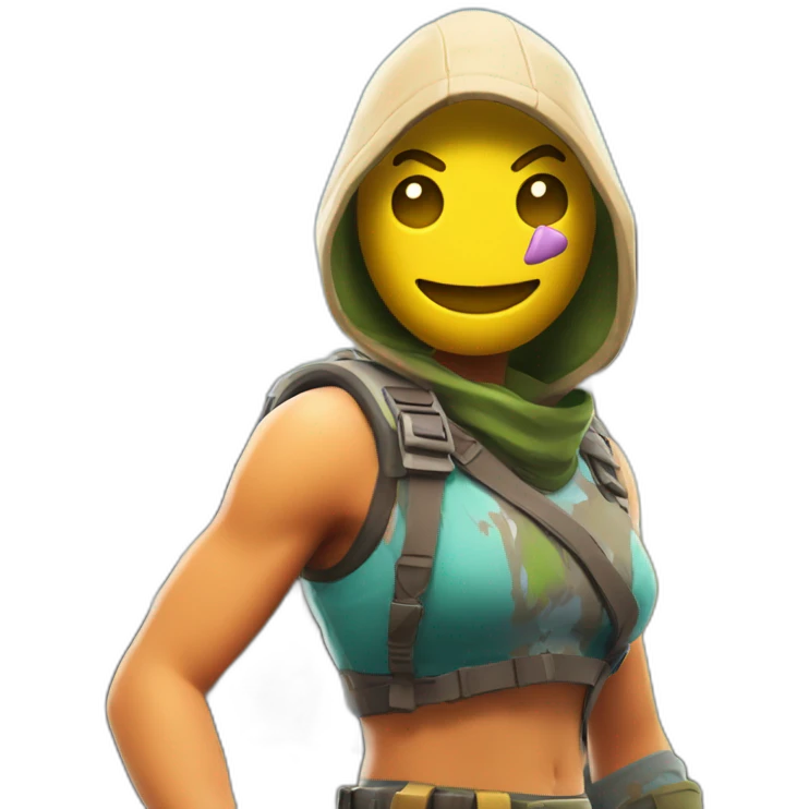 fortnite met een wapen emoji