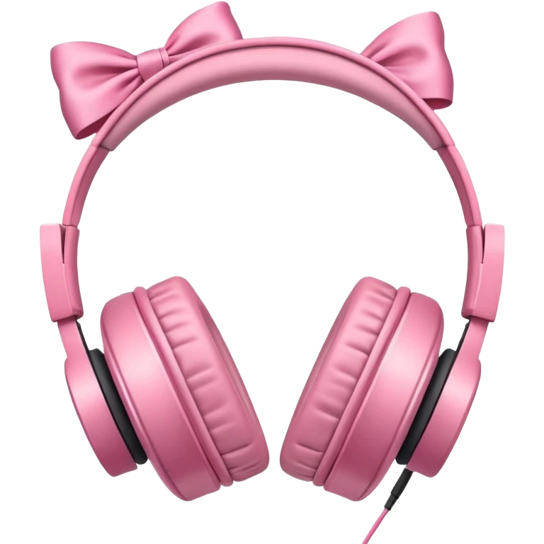 Headphones with bows on sides emoji
