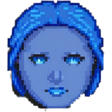 stupid blue face emoji