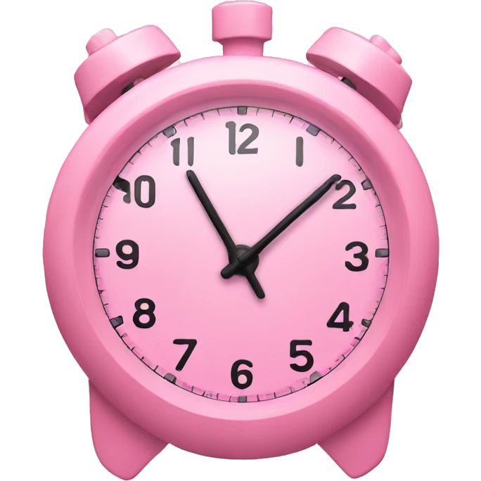 A pastel pink timer emoji