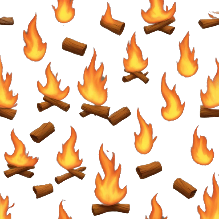 Wood fire emoji
