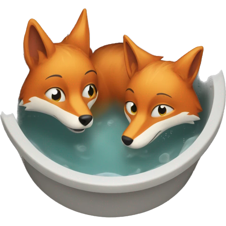 The fox in the basin emoji