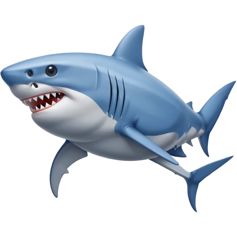 Shark with blue nike shoes emoji