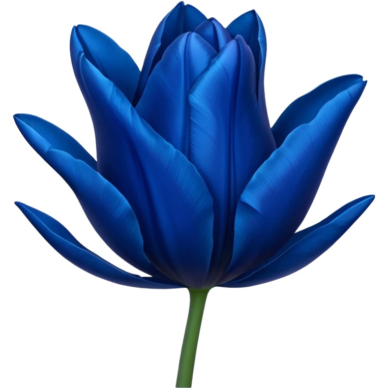 Dark blue tulip emoji