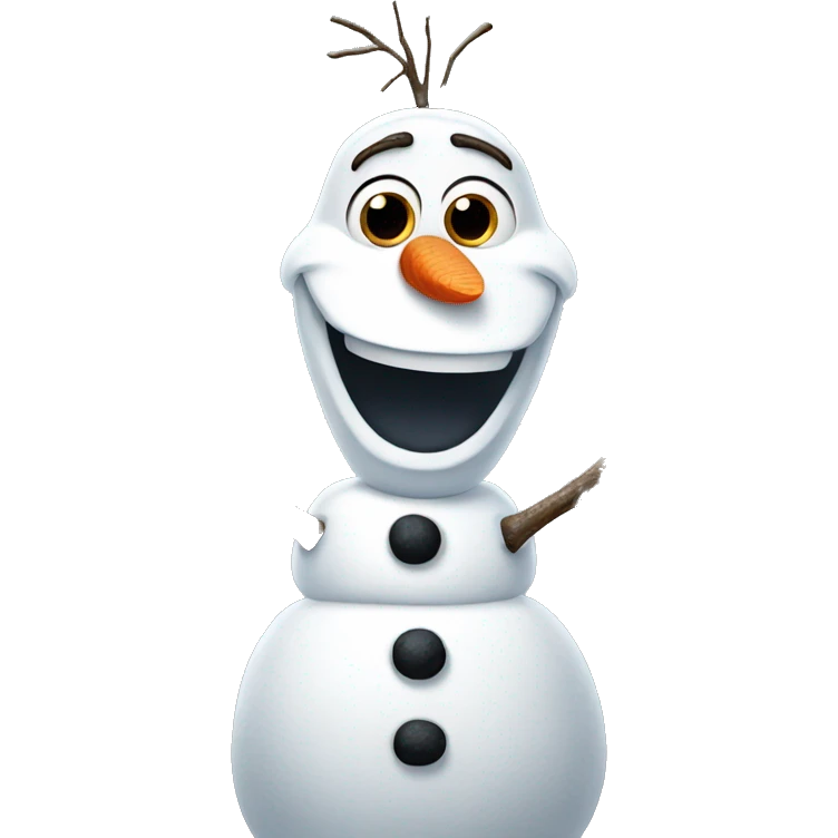 Olaf the snowman emoji
