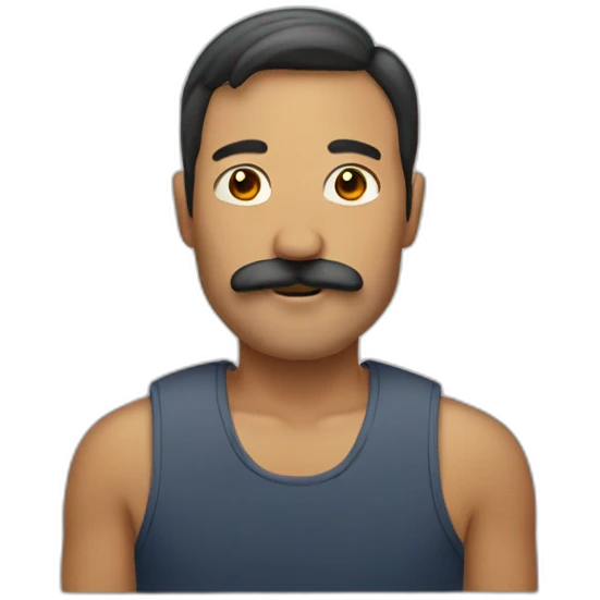 man with little mustache emoji