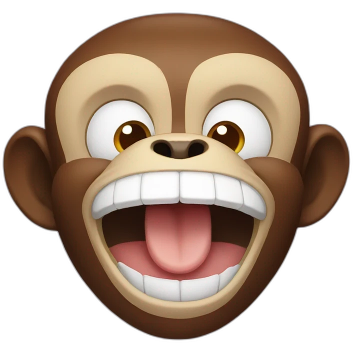Monkey laughing emoji