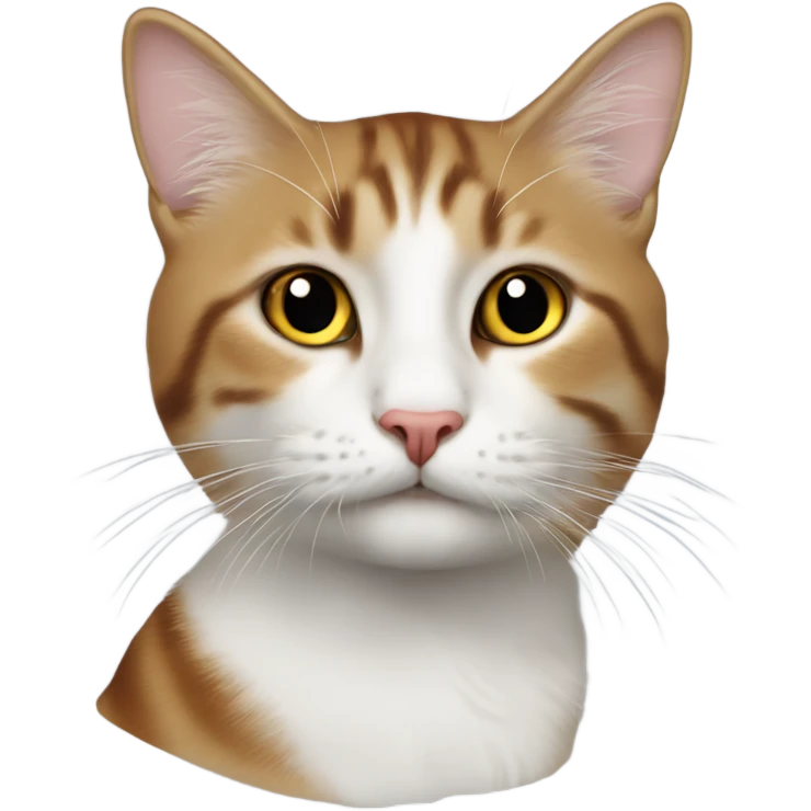 Кошка ест рыбу emoji