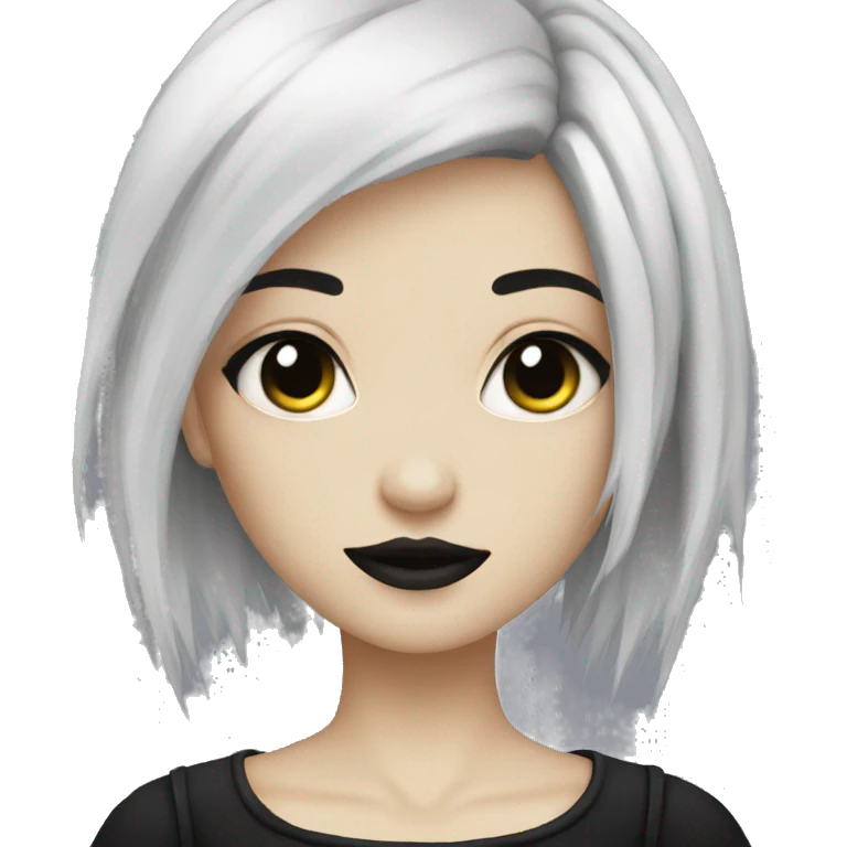 Cute Gothic Emo Lady emoji