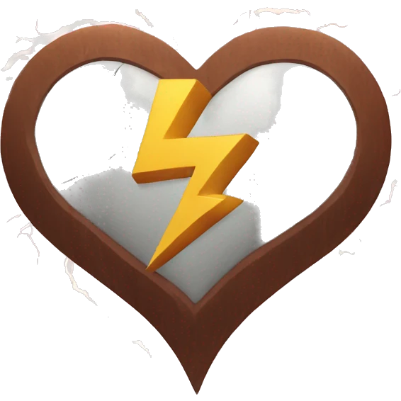 heart and lightning emoji