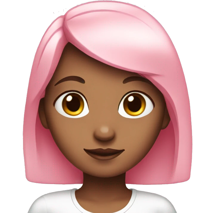Cute clean pink girl emoji