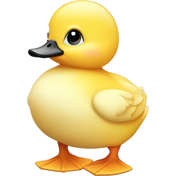 A fat baby duck  emoji