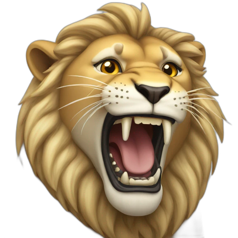 roaring lion emoji