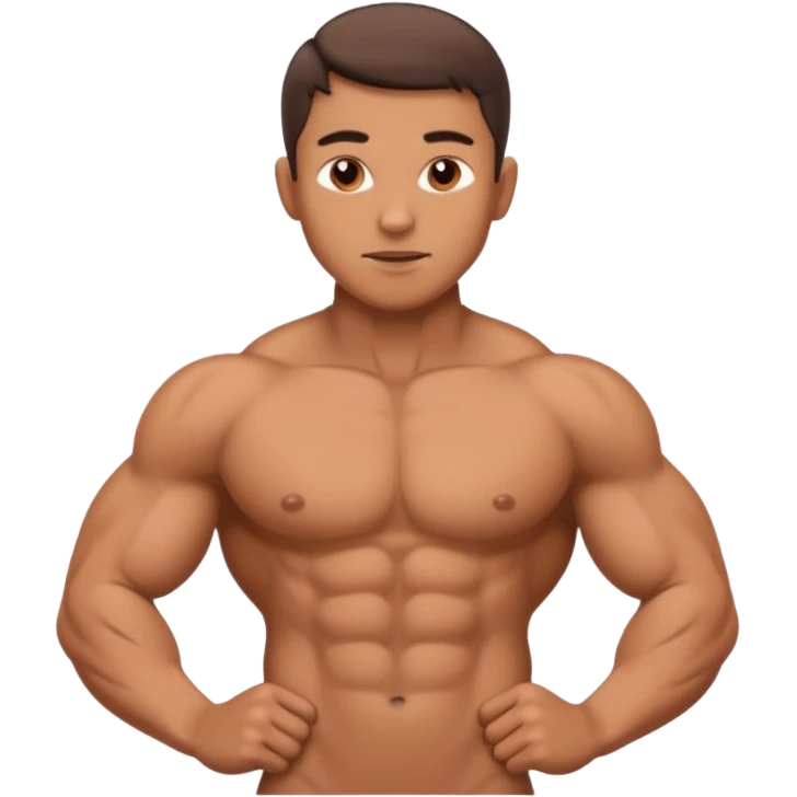 Naked man with penis emoji