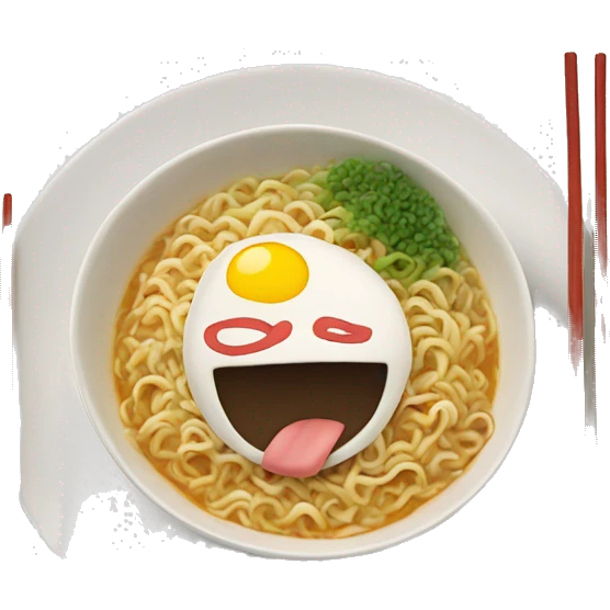 buldak ramen on the plate emoji