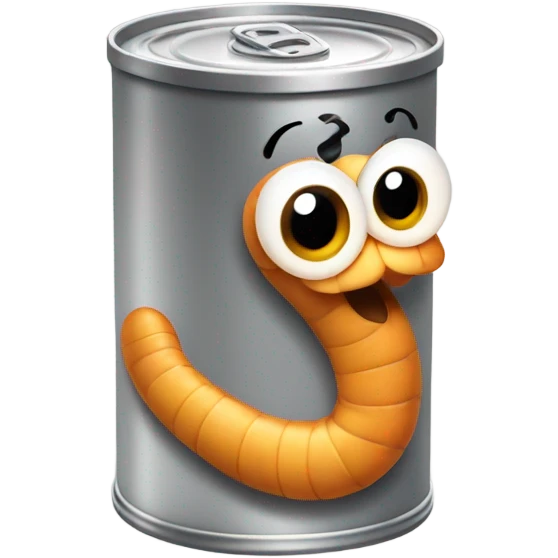 Worms in a can  emoji
