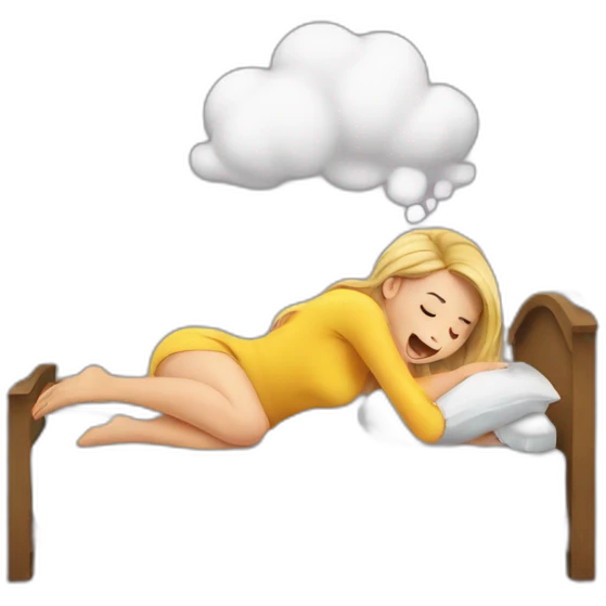girl farting in bed emoji