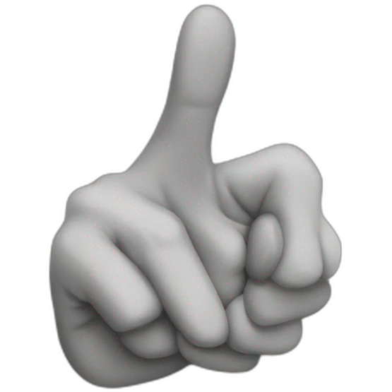 pointing finger emoji