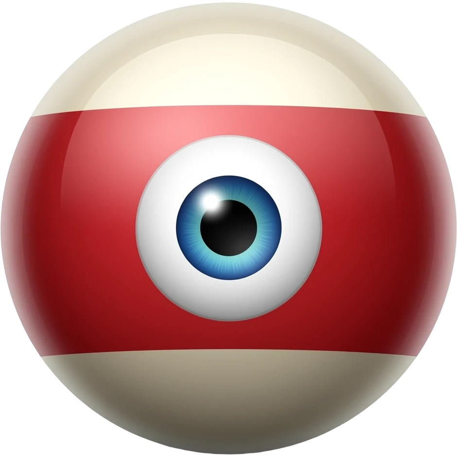 8 ball with one eye emoji