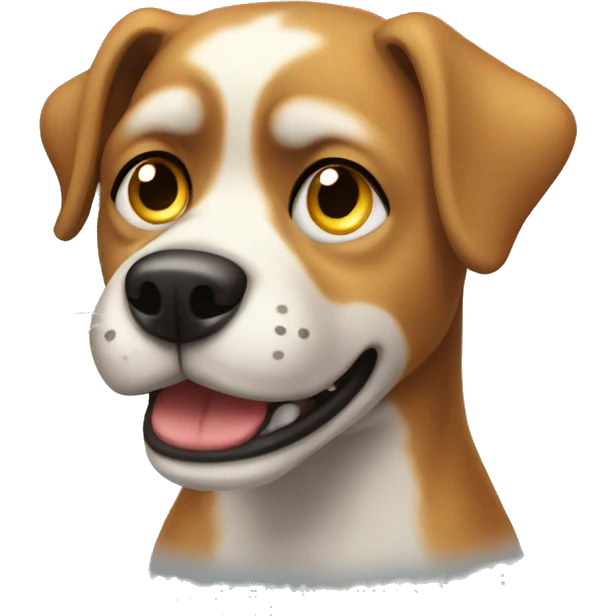 dog with anxiety emoji