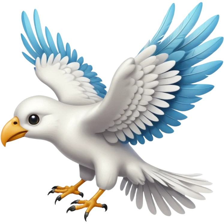 Oiseau qui fais caca sur les gens en volant  emoji