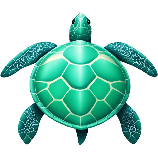 Mint sea turtle emoji