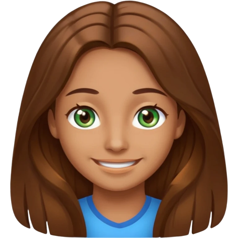 Im kinda a mixed between tan and pale   I have greenish blue hazel eyes I have brown long hair middle part and make me smiling  emoji